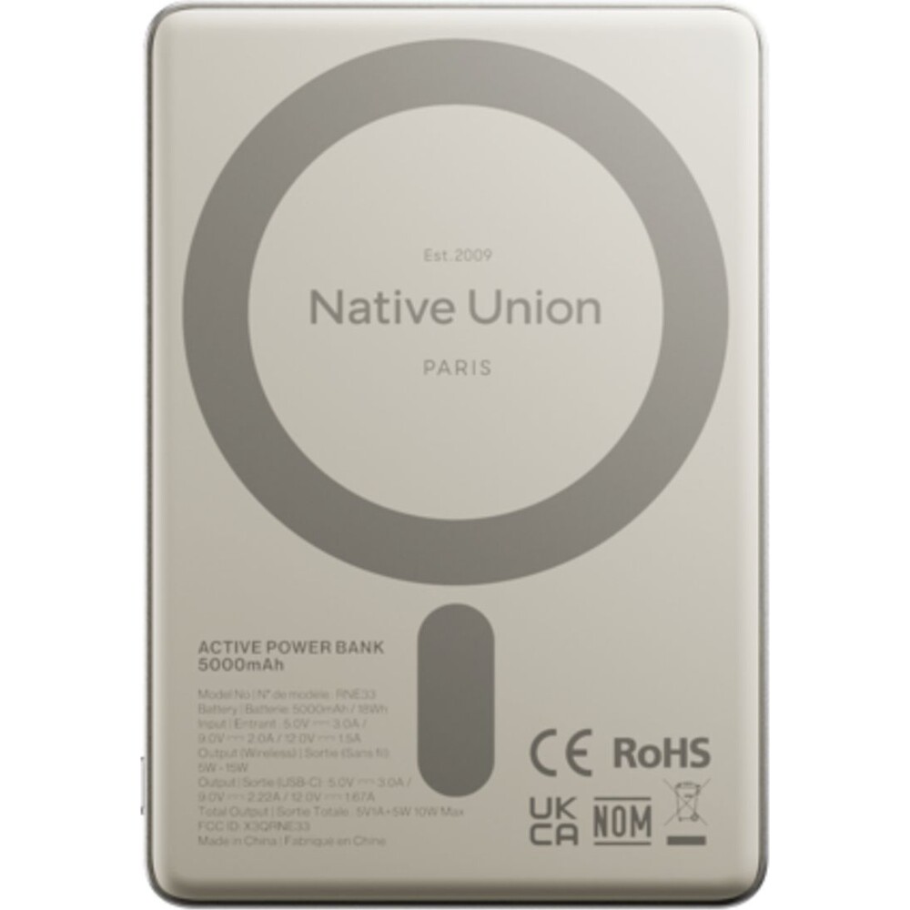 Native-Union-Active-MagSafe-powerbanka-5000mAh-stribrna