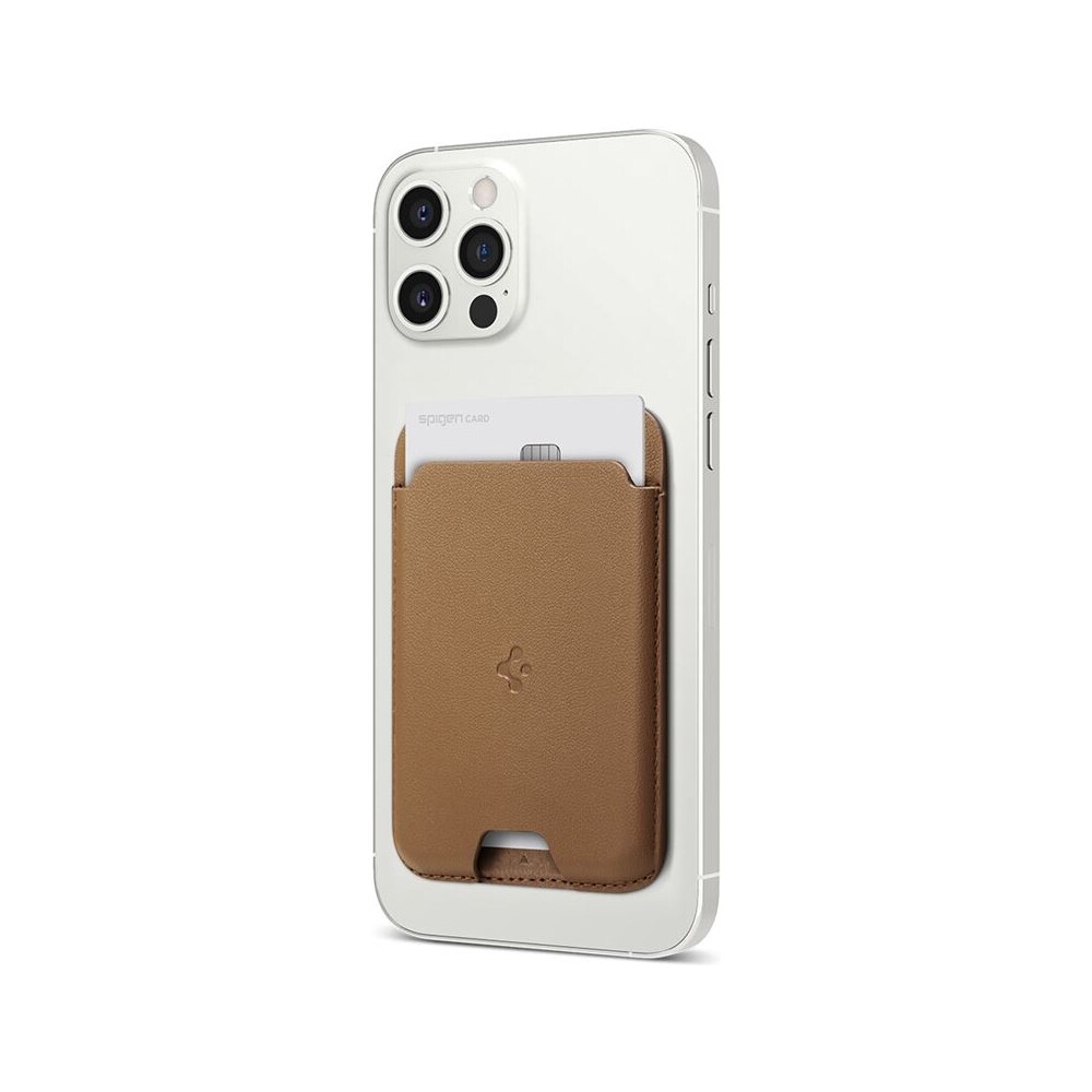 Spigen-Wallet-Valentinus-MagFit-MagSafe-penezenka-hneda