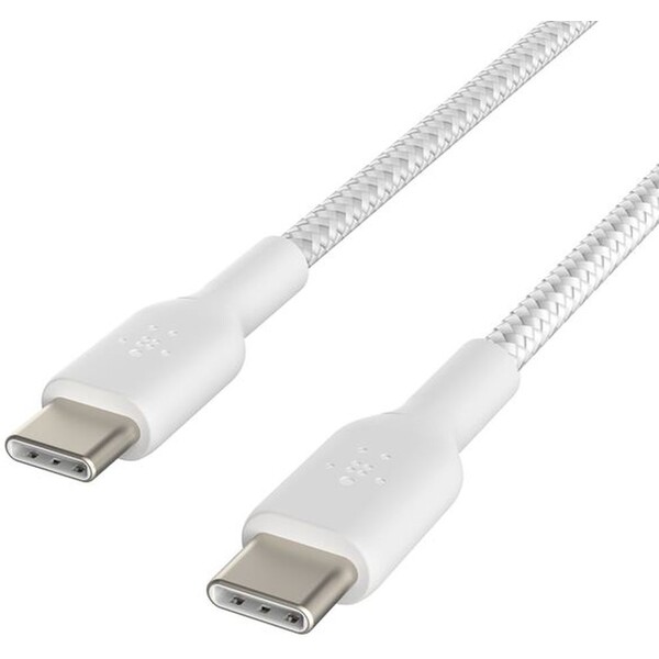Belkin-BOOST-Charge-Braided-USB-C-USB-C-napajeci-kabel-60W-2m-bily