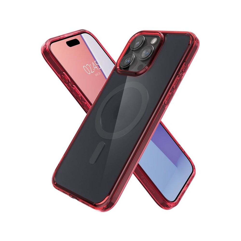 Spigen-Ultra-Hybrid-MagFit-kryt-iPhone-15-Pro-cerveny