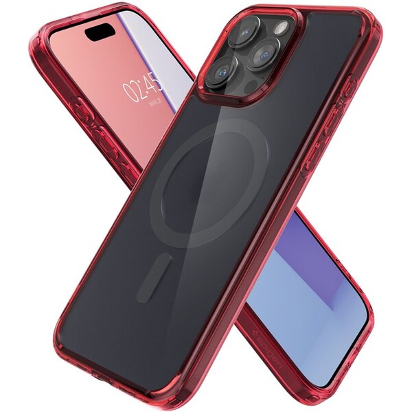 Spigen-Ultra-Hybrid-MagFit-kryt-iPhone-15-Pro-cerveny