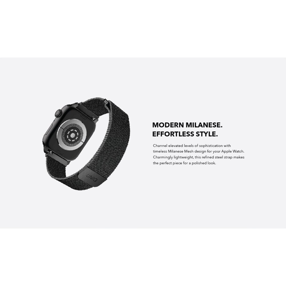 UNIQ-Dante-ocelovy-reminek-Apple-Watch-46-45-44-42mm-grafitovy