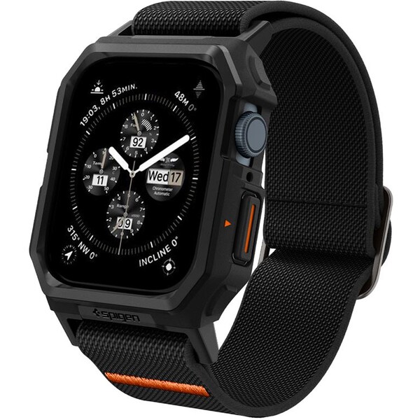 Spigen-Lite-Fit-Pro-reminek-Apple-Watch-45-44mm-matne-cerny