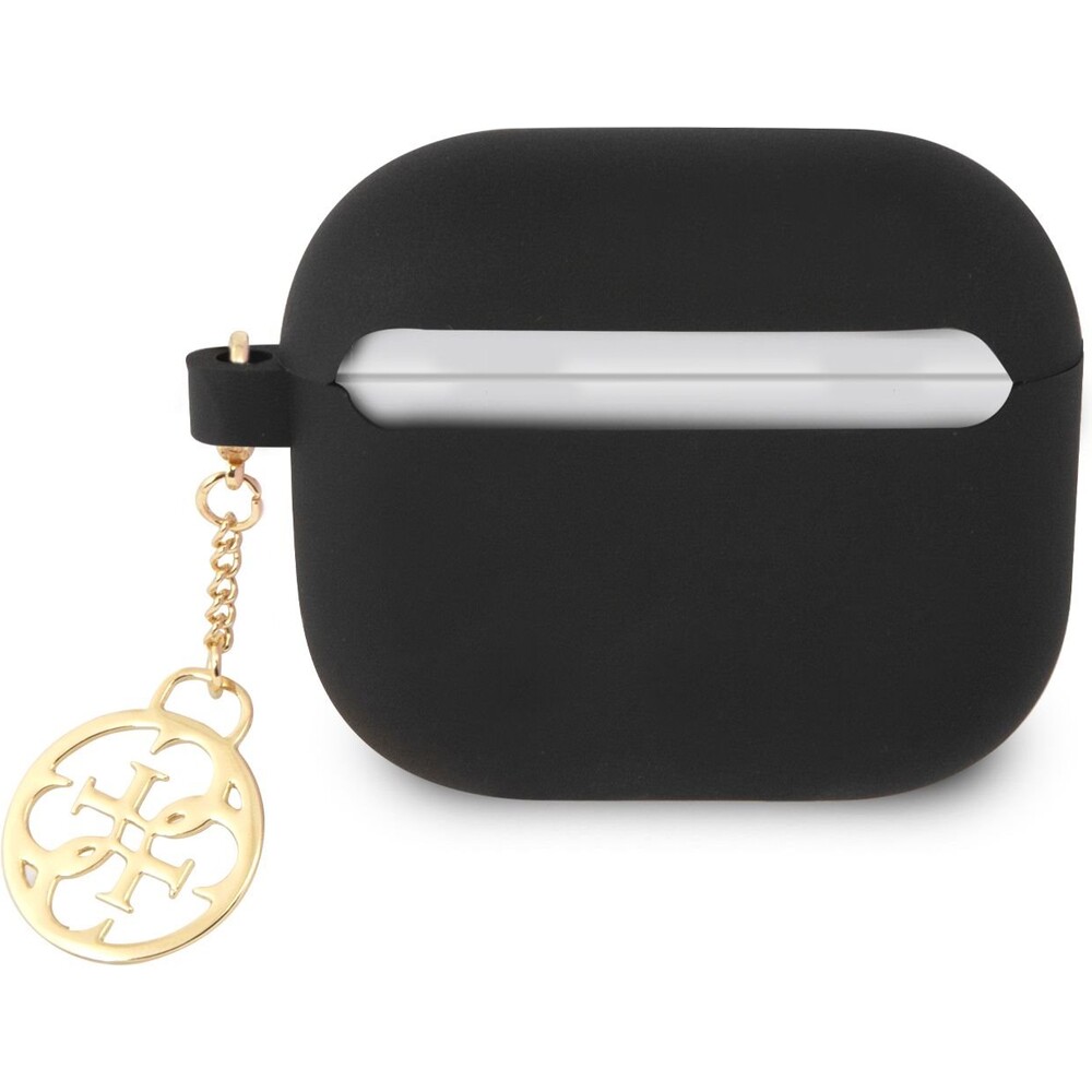 Guess-4G-Charm-Silikonove-Pouzdro-pro-Airpods-3-cerne