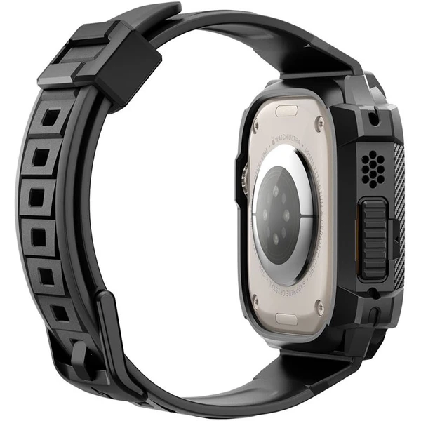 Spigen Rugged Armor Pro řemínek s pouzdrem Apple Watch Ultra 49mm černý - Pouzdra - Obrázek ITK0000N01