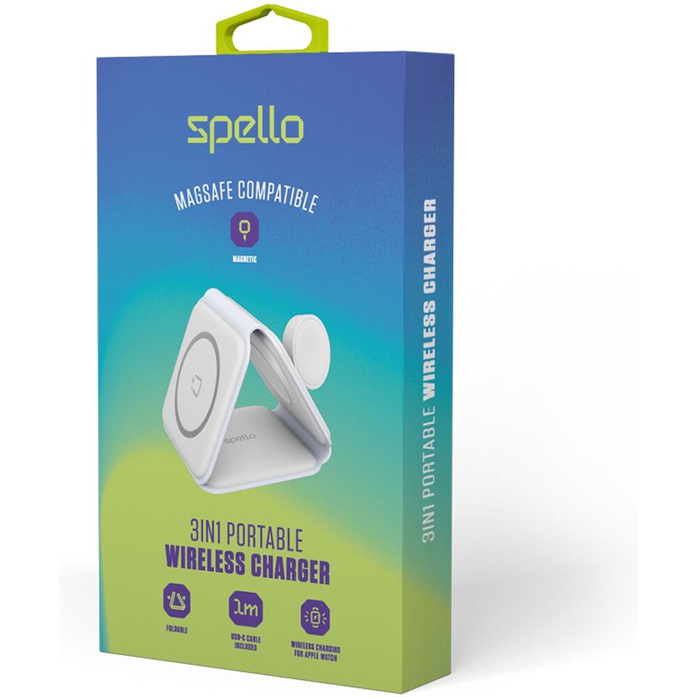 Spello-3in1-MagSafe-bezdratova-nabijecka-15W-bila