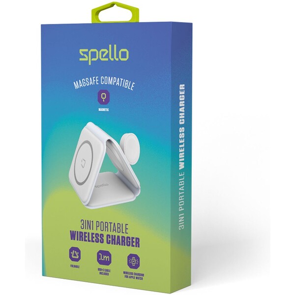 Spello-3in1-MagSafe-bezdratova-nabijecka-15W-bila