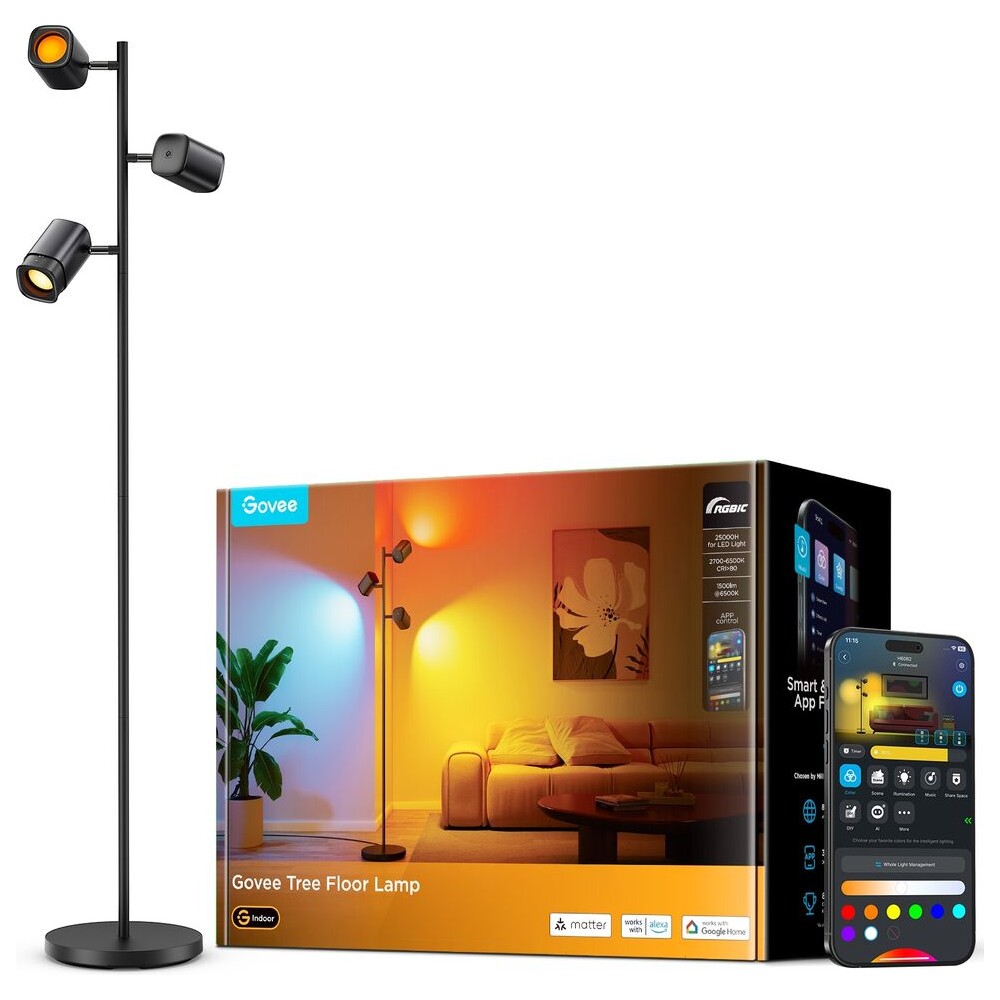 Govee-Tree-Lamp-RGBICWW-stojaci-lampa-Matter