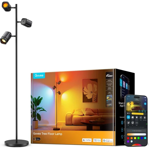 Govee-Tree-Lamp-RGBICWW-stojaci-lampa-Matter