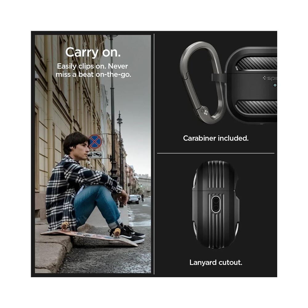Spigen-Rugged-Armor-pouzdro-pro-AirPods-Pro-2-cerne