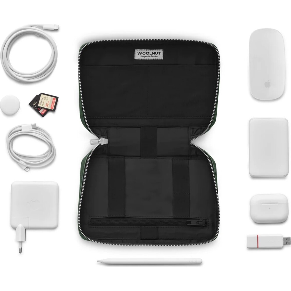 Woolnut-kozeny-Tech-Organizer-tmave-zeleny
