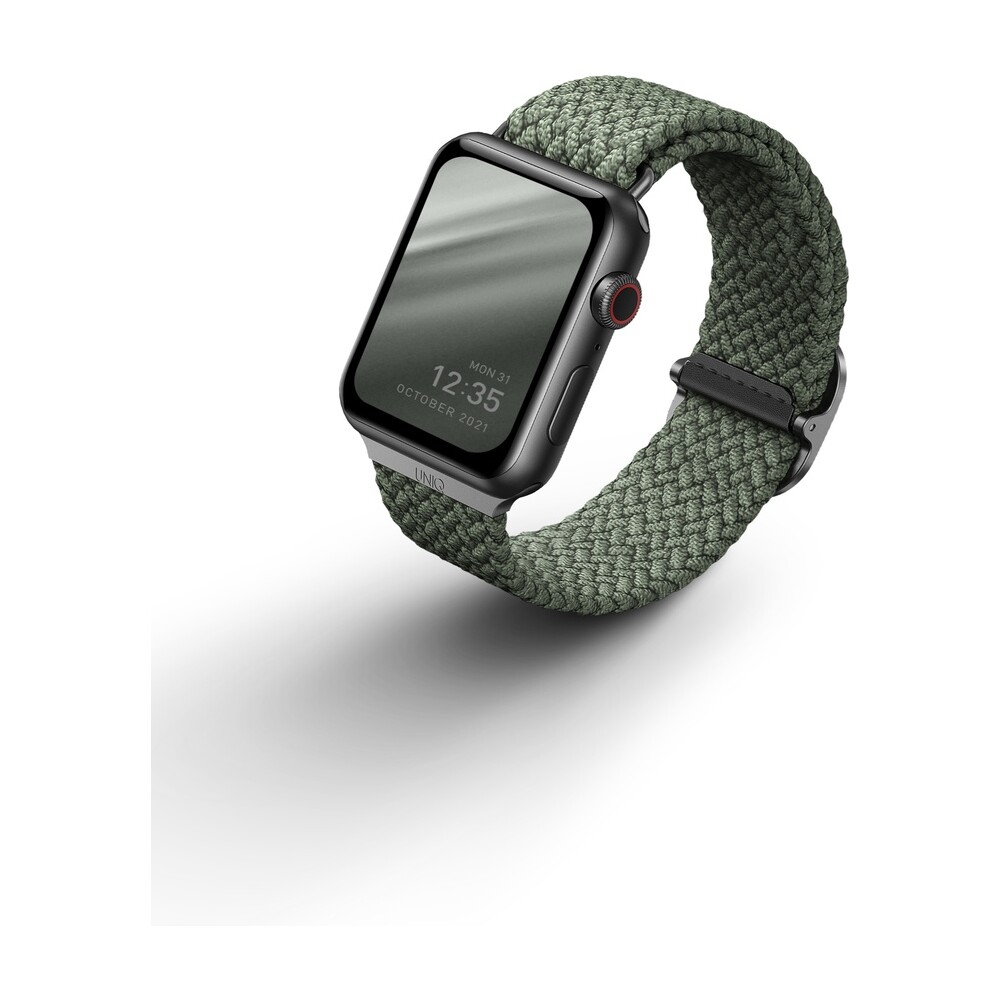 UNIQ-Aspen-Braided-reminek-Apple-Watch-46-45-44-42mm-zeleny