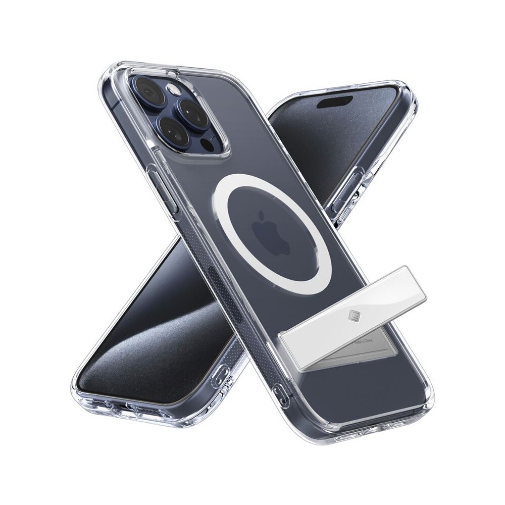 Spigen-Caseology-Capella-kryt-se-stojankem-s-MagFit-iPhone-15-Pro-Max-ciry-bily