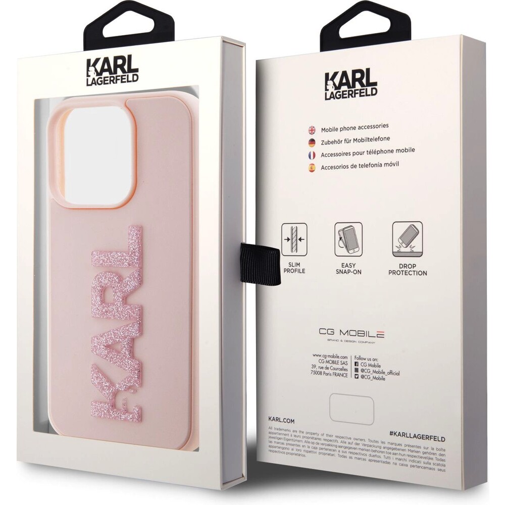 Karl-Lagerfeld-3D-Rubber-Glitter-Logo-Karl-Kryt-iPhone-15-Pro-Max-ruzovy