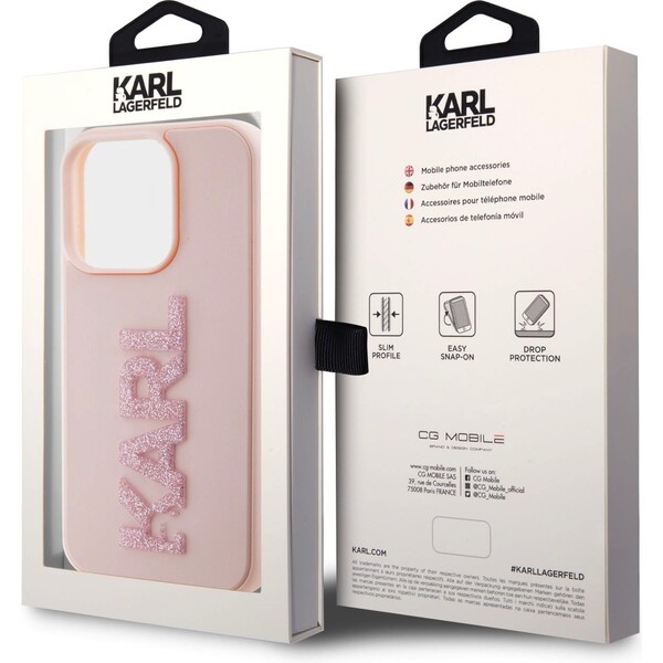Karl-Lagerfeld-3D-Rubber-Glitter-Logo-Karl-Kryt-iPhone-15-Pro-Max-ruzovy