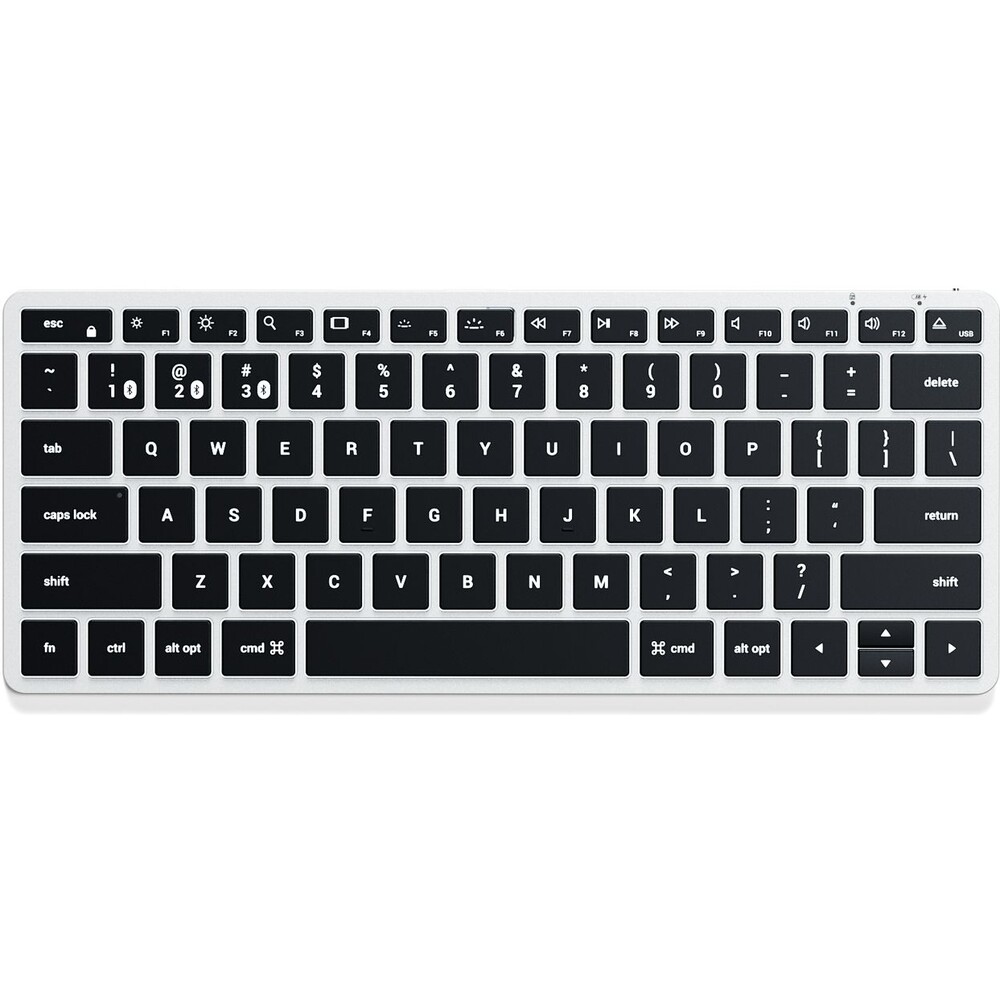 Satechi-Slim-X1-Bluetooth-klavesnice-US-stribrna