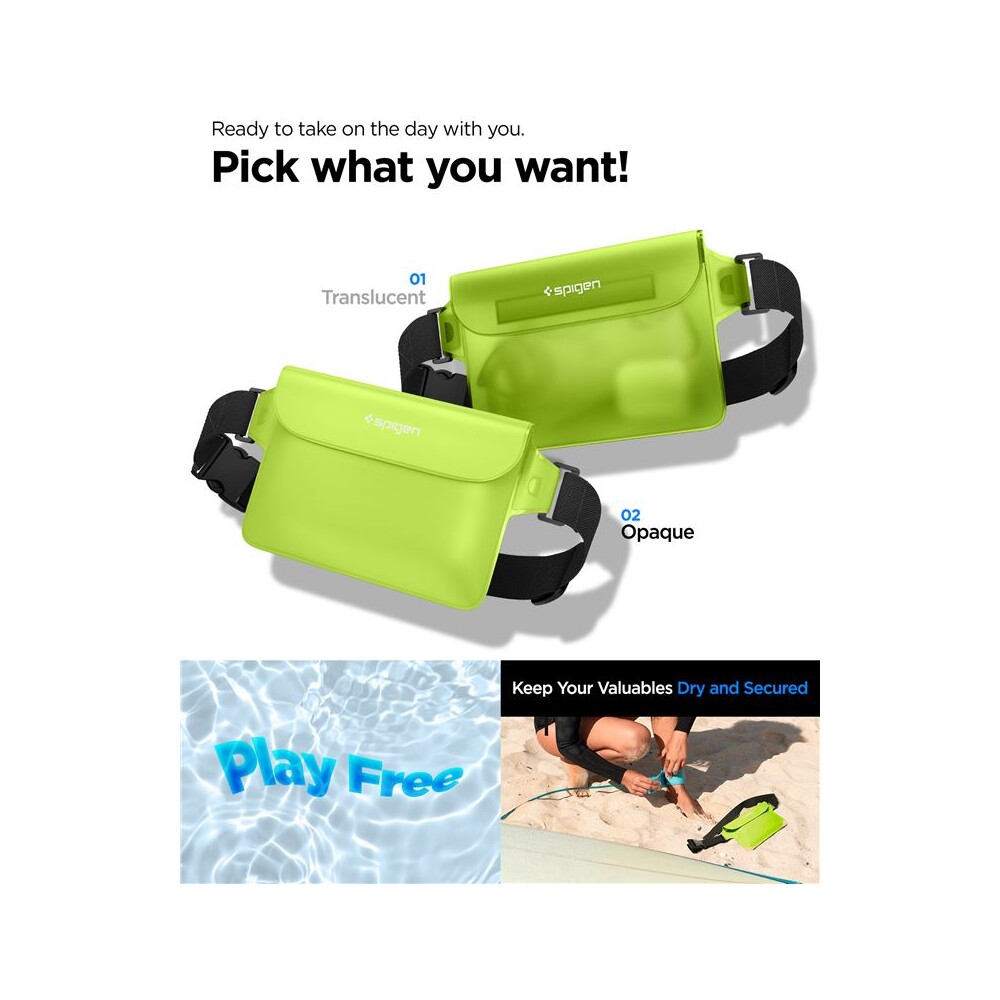 Spigen-Aqua-Shield-WaterProof-Waist-Bag-A620-2-Pack-zeleny