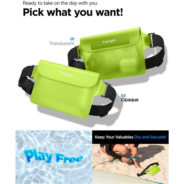 Spigen-Aqua-Shield-WaterProof-Waist-Bag-A620-2-Pack-zeleny