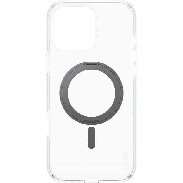 PanzerGlass-CARE-kryt-Apple-iPhone-16-Pro-Max-MagSafe-KickStand-ciry-cerny