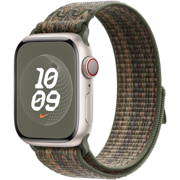 Apple-Watch-41-40-38mm-sekvojove-zeleny-oranzovy-provlekaci-sportovni-reminek-Nike