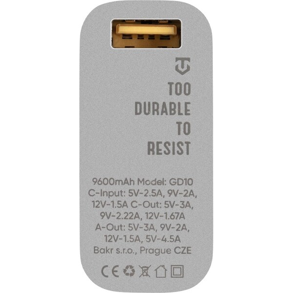 Tactical-EDC-Brick-powerbanka-9600mAh-stribrna