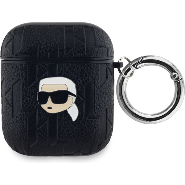 Karl-Lagerfeld-PU-Embossed-Karl-Head-pouzdro-pro-AirPods-1-2-cerne