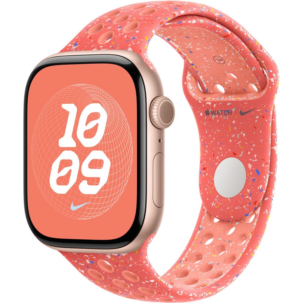 Apple-Watch-49-46-45-44mm-zhave-oranzovy-sportovni-reminek-Nike-M-L