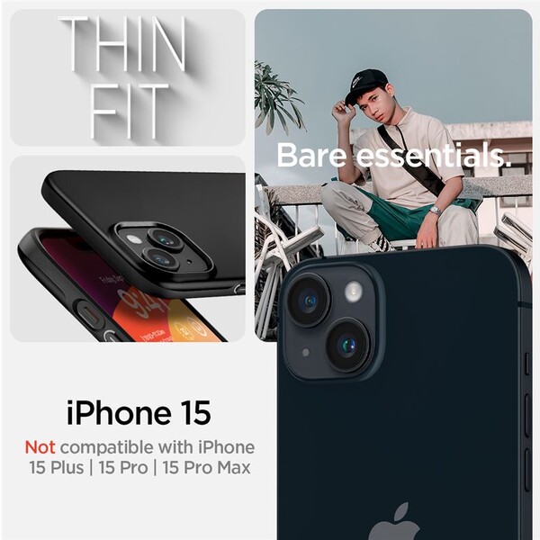 Spigen-Thin-Fit-kryt-iPhone-15-cerny