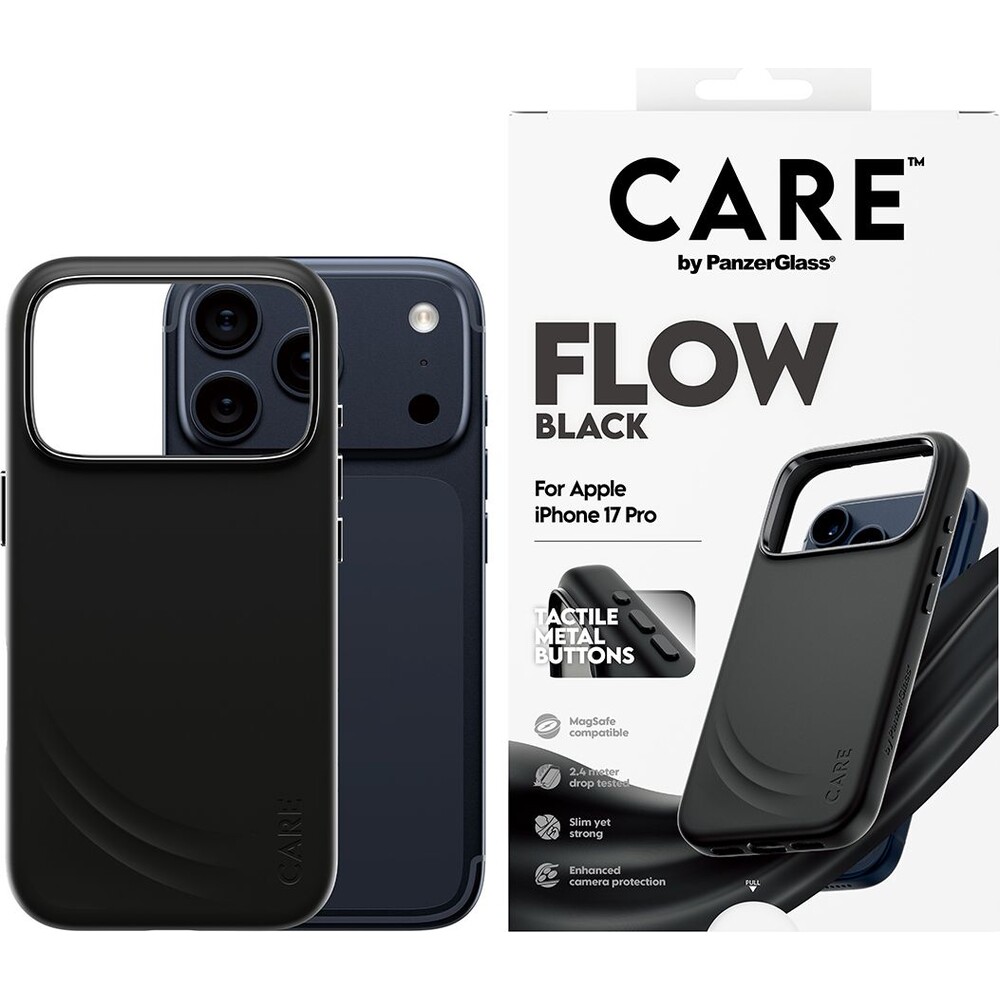 PanzerGlass-CARE-Flow-kryt-s-MagSafe-Apple-iPhone-17-Pro-cerny