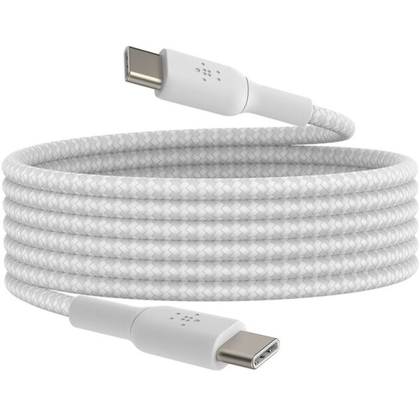 Belkin-BOOST-Charge-Braided-USB-C-USB-C-napajeci-kabel-60W-2m-bily
