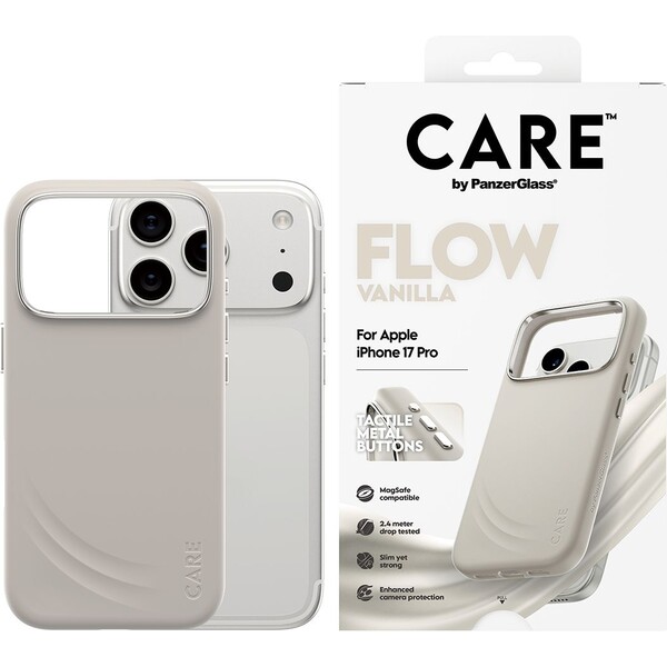 PanzerGlass-CARE-Flow-kryt-s-MagSafe-Apple-iPhone-17-Pro-Vanilla