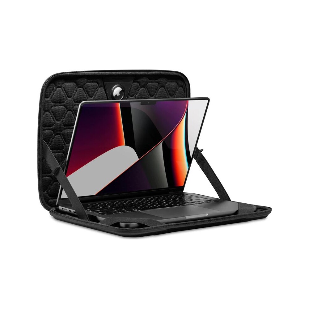 Spigen-Rugged-Armor-Pro-pouzdro-MacBook-Pro-14-M4-2024-M3-2023-M2-2023-M1-2021-cerne