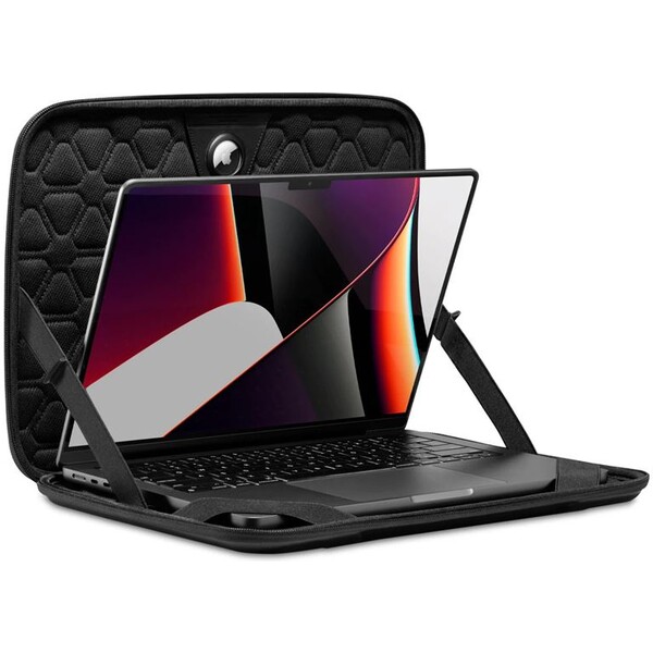 Spigen-Rugged-Armor-Pro-pouzdro-MacBook-Pro-14-M4-2024-M3-2023-M2-2023-M1-2021-cerne