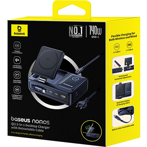 Baseus-Nomos-Qi2-nabijeci-stanice-140W-3xUSB-C-USB-A-s-vysuvnym-kabelem-USB-C-sitovy-kabel-1m-cerna
