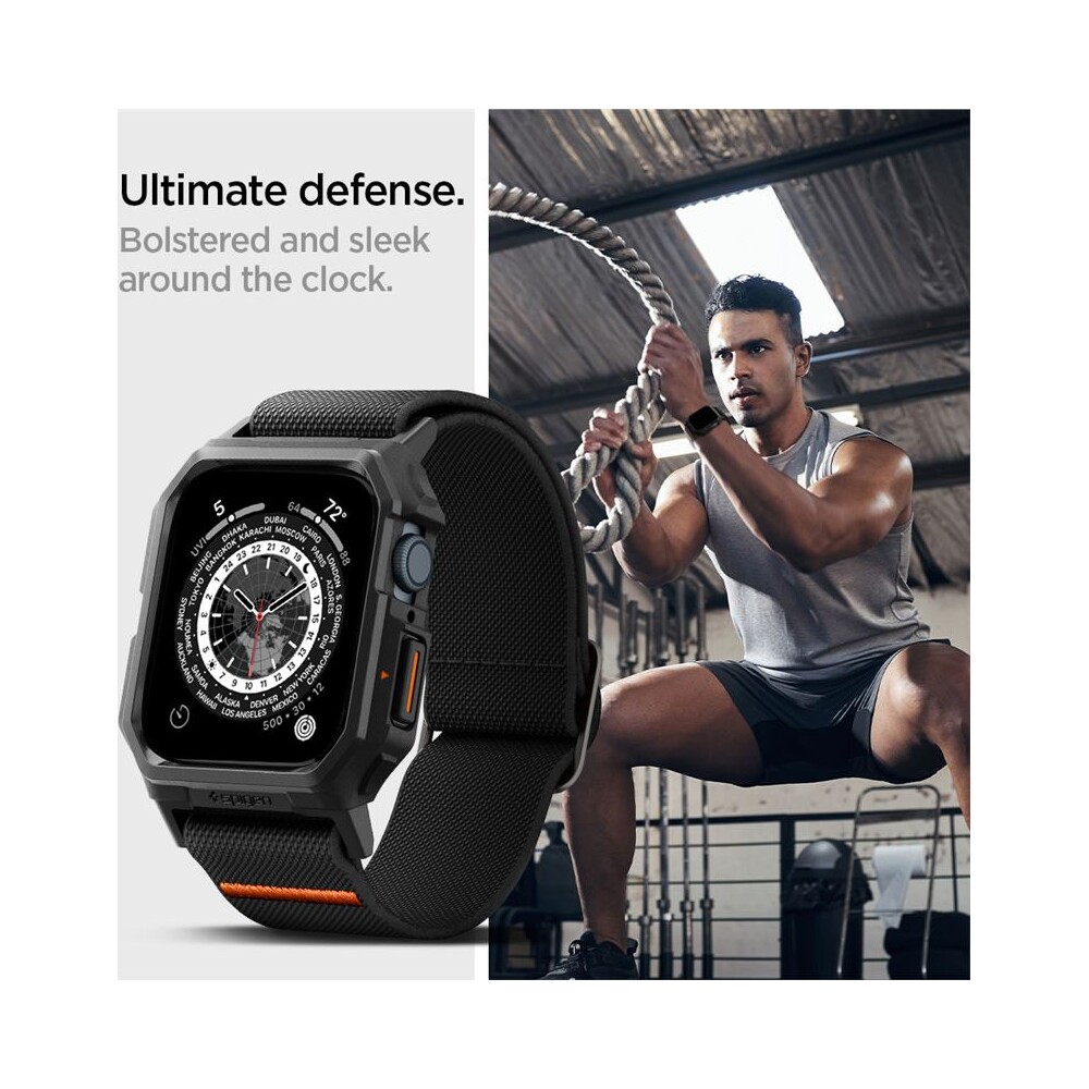 Spigen-Lite-Fit-Pro-reminek-Apple-Watch-45-44mm-matne-cerny