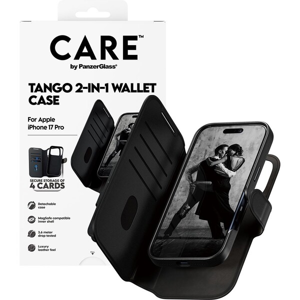 PanzerGlass-CARE-Tango-2v1-Wallet-pouzdro-s-MagSafe-Apple-iPhone-17-Pro-cerne