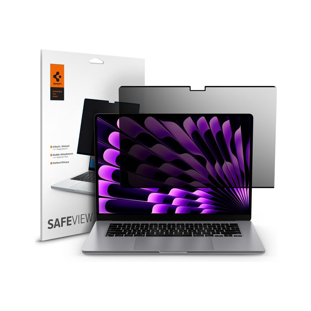 Spigen-SafeView-Privacy-Filter-ochranna-folie-MacBook-Air-15-M2-M3-M4