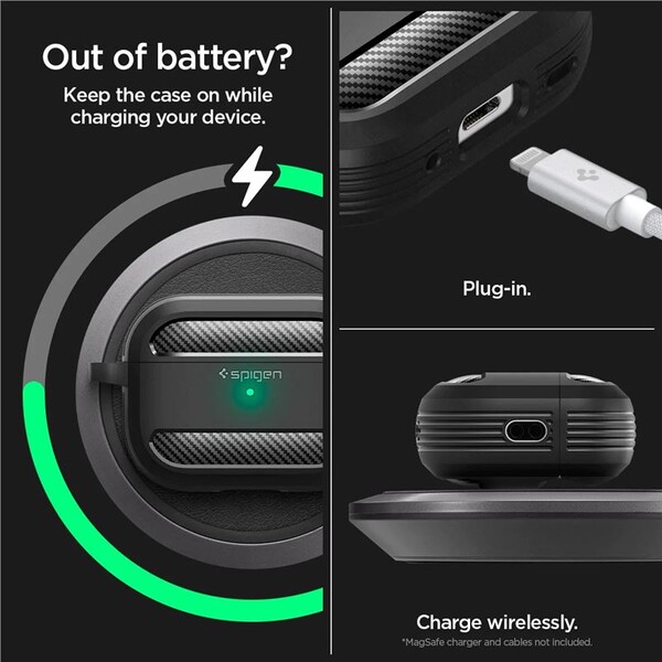 Spigen-Rugged-Armor-pouzdro-pro-AirPods-Pro-2-cerne