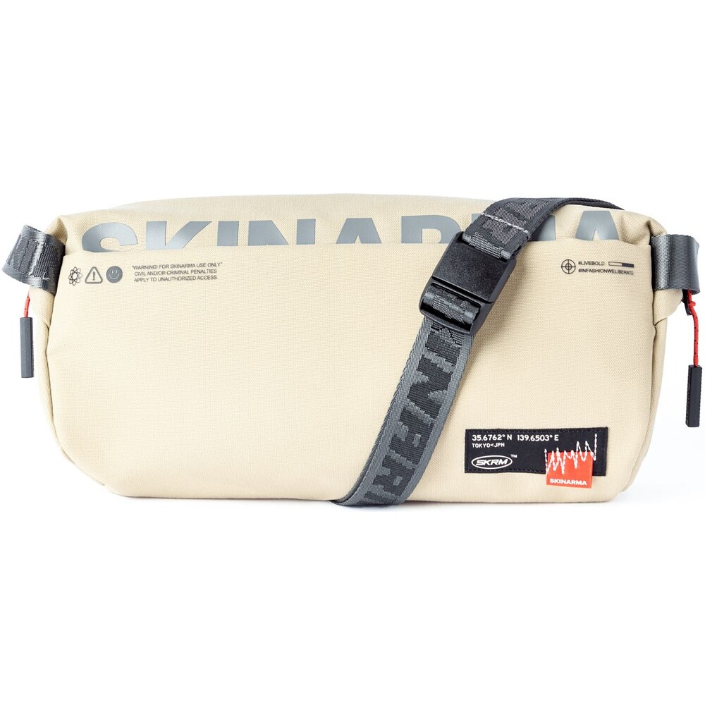 SKINARMA-Fardel-Crossbody-bezove