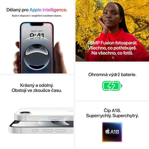 Apple iPhone 16e 512GB bílý - Mobilní telefony - Obrázek K1PD000K01