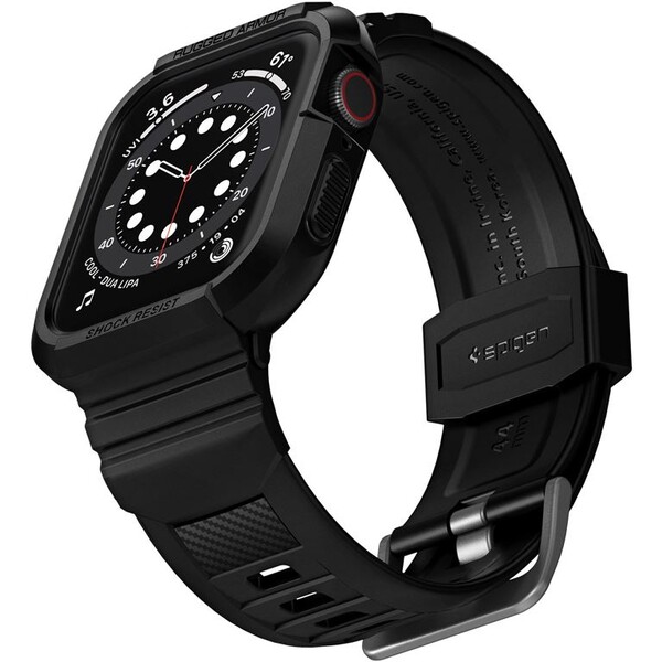 Spigen-Rugged-Armor-Pro-reminek-s-pouzdrem-Apple-Watch-45-44mm-cerny