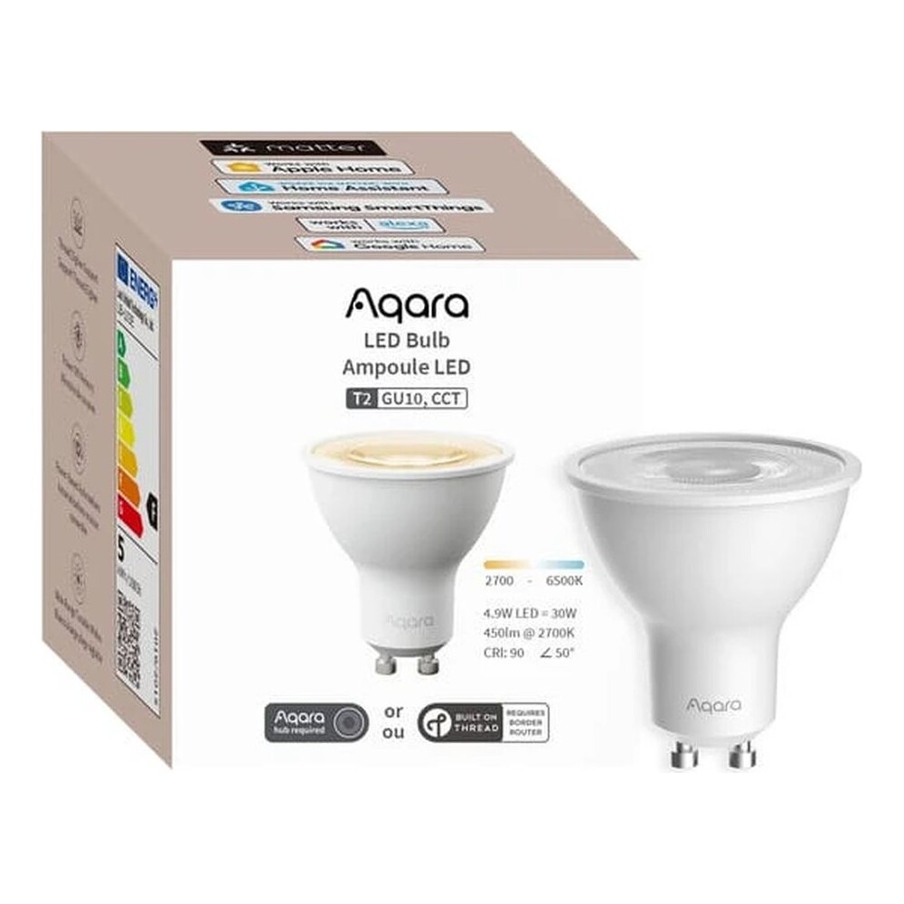 AQARA-LED-Bulb-T2-GU10-CCT-LB-L03E-Zigbee-a-Thread-CCT-LED-zarovka