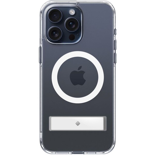 Spigen-Caseology-Capella-kryt-se-stojankem-s-MagFit-iPhone-15-Pro-Max-ciry-bily