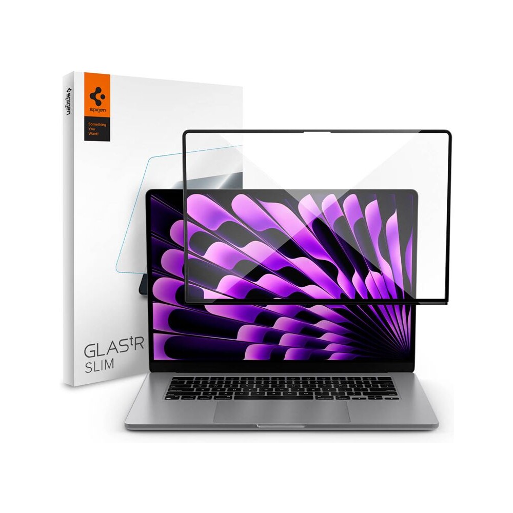 Spigen-Glass-tR-Slim-tvrzene-sklo-MacBook-Air-15-M2-M3-M4