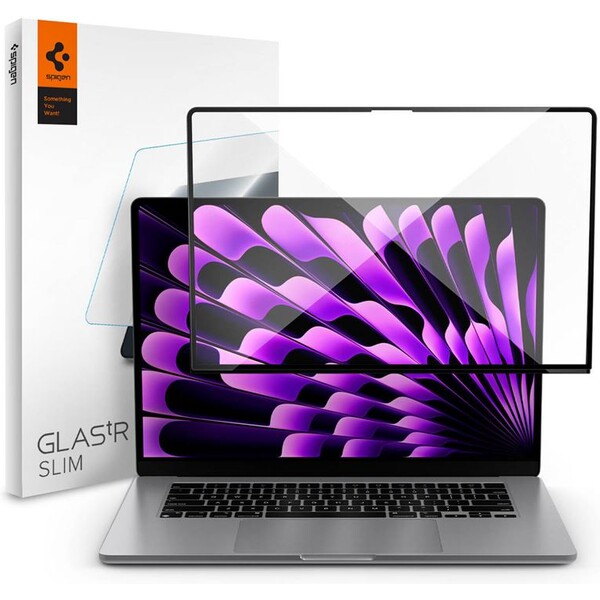 Spigen-Glass-tR-Slim-tvrzene-sklo-MacBook-Air-15-M2-M3-M4