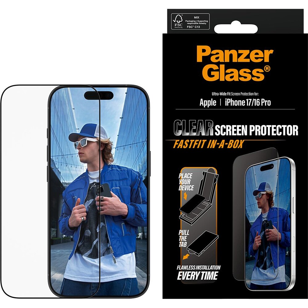 PanzerGlass-Ultra-Wide-Fit-sklo-Apple-iPhone-17-16-Pro-s-bezprasnym-aplikacnim-boxem