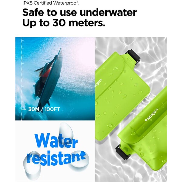 Spigen-Aqua-Shield-WaterProof-Waist-Bag-A620-2-Pack-zeleny
