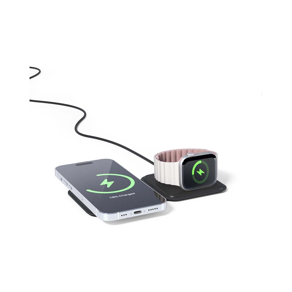 Spello-2v1-MagSafe-bezdratova-nabijecka-15W-cerna