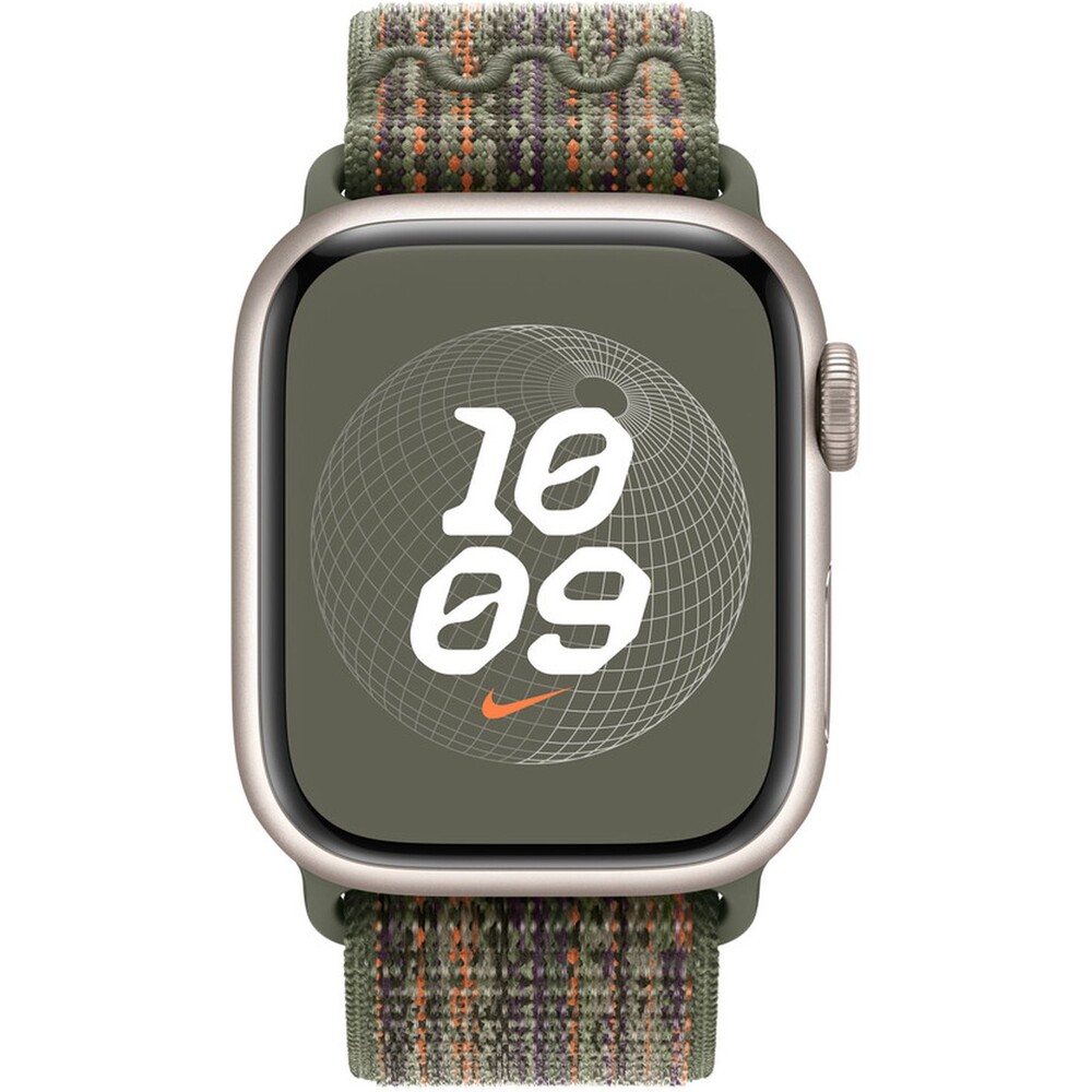 Apple-Watch-41-40-38mm-sekvojove-zeleny-oranzovy-provlekaci-sportovni-reminek-Nike