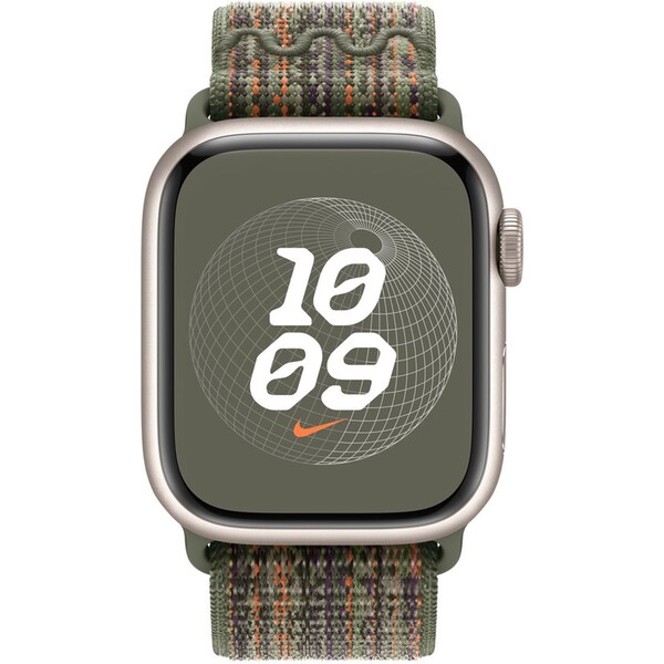 Apple-Watch-41-40-38mm-sekvojove-zeleny-oranzovy-provlekaci-sportovni-reminek-Nike